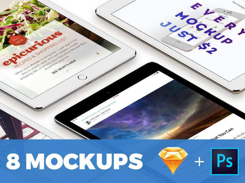 8 IPad Pro Perspective Mockups By 360 Mockups For Shakuro On Dribbble