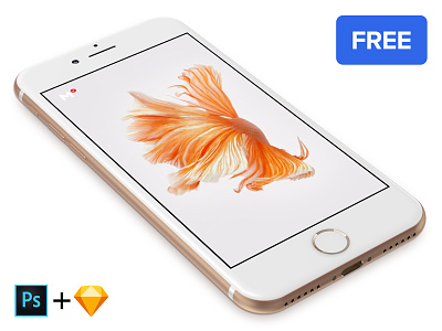 Free iPhone 7 Gold mockup 360mockups app design apple gold iphone7 mockup perspective presentation psd template
