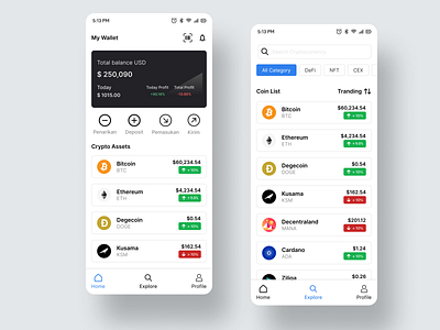 App Crypto E-Wallet