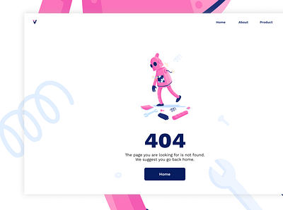 404 Error Page dailyui design ui uichallenge