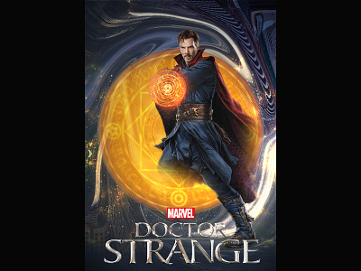 Doctor Strange graphic design photoshop
