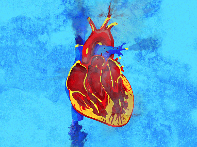 Heart animation color crazy design grunge illustration motion motion graphics texture visual effects