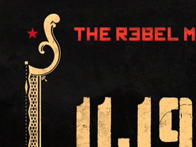 The Rebel Manifesto adobe creative direction illustration illustrator photoshop texture typography web site design