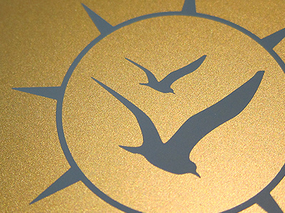 Dribbble Gold bird gold illdesigns könneker print sign silkprint silkscreen till wdz