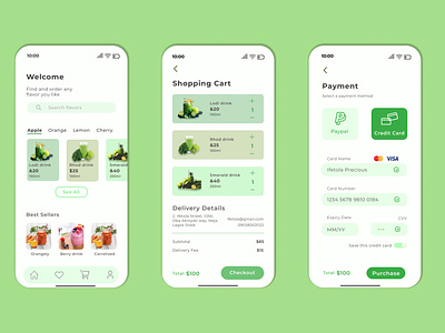 Shopping Cart and Checkout by Ifetola on Dribbble