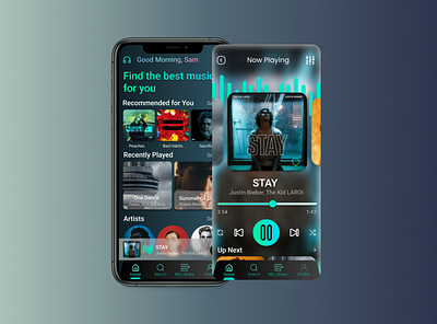 Music player design | daily Ui 8 app app design design landing page design music app design music player music player design ui ui design ux design