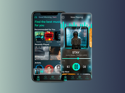 Music player design | daily Ui 8