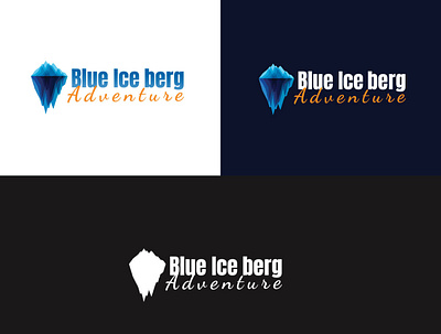 Blue Iceberg branding logo logo design