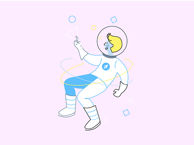 Working on Nebulab characters design illustration nebulab space exploration