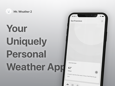 Introducing Mr. Weather 2 app app design apple application banner ios ios app ios app design ios13 mockup mr. weather mr. weather 2 weather weather app