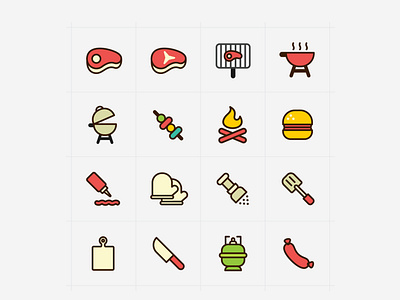 Barbecue Vector Icons