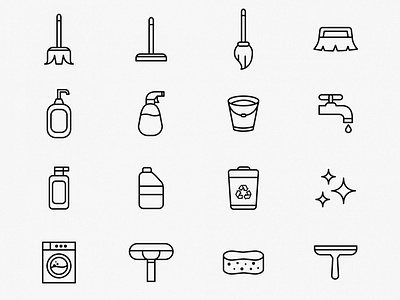 Cleaning Vector Icons