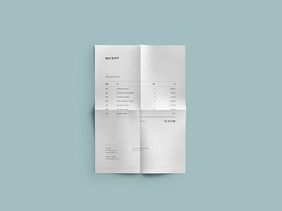 Receipt Template