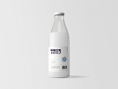 Download Milk Bottle Designs Themes Templates And Downloadable Graphic Elements On Dribbble PSD Mockup Templates