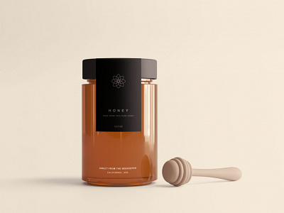 Honey Jar Package Mockup