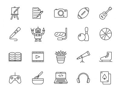 20 Hotel Vector Icons