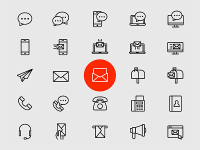 25 Line Contact Vector Icons ai ai design ai download ai vector contact contact icon contact vector freebie icon design icons download icons pack icons set illustration illustrator logo logo design symbol vector design vector download vector icon