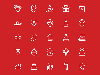 Winter Line Vector Icons ai ai design ai download ai vector christmas freebie icon design icons download icons pack icons set illustration illustrator logo logo design symbol vector design vector download vector icon winter icon winter vector
