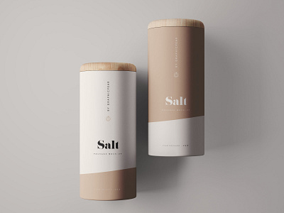 Cylinder Food Container Mockup