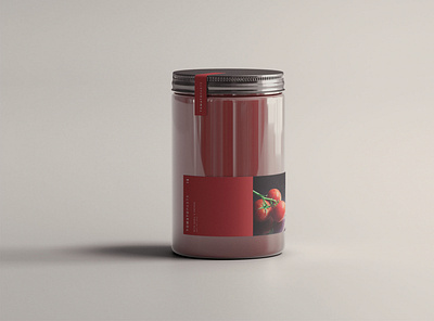 Tomato Jar Mockup branding jar jar mockup mockup mockup design mockup download package package design package download package mockup packaging photoshop print design product design psd psd download psd mockup tomato package