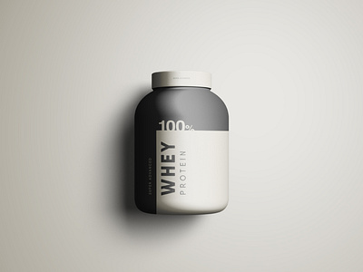 Protein Jar Mockup