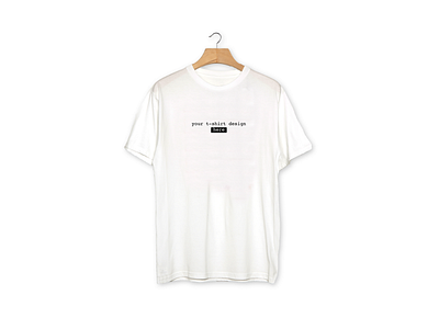 White Realistic T-Shirt Mockup