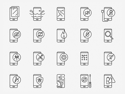 Mobile Fix Vector Icons