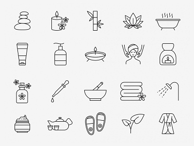 20 Spa Vector Icons
