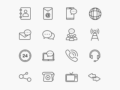 Communication Vector Icons