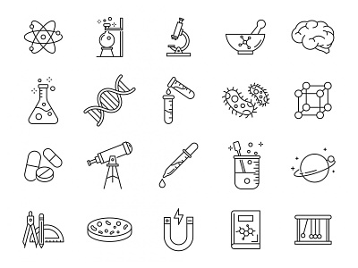 20 Science Vector Icons