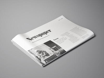 Perspective Newspaper Mockup