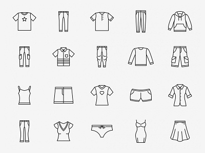 20 Clothing Vector Icons