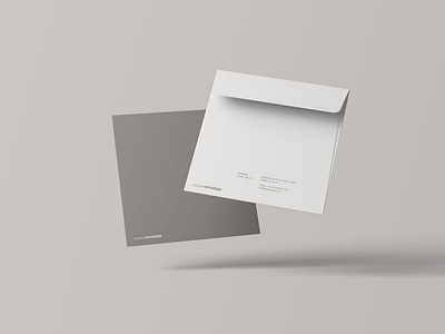 Square Envelope Mockup by Graphic Pear on Dribbble