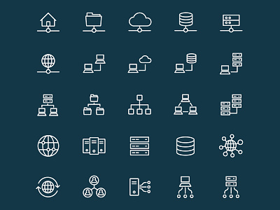 25 Vector Network Icons