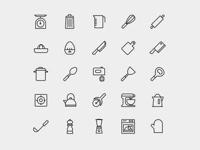 Kitchen Utensils Vector Icons ai download design freebie graphicpear icons download illustration kitchen kitchen icon kitchen icon set kitchen logo logo vector icons