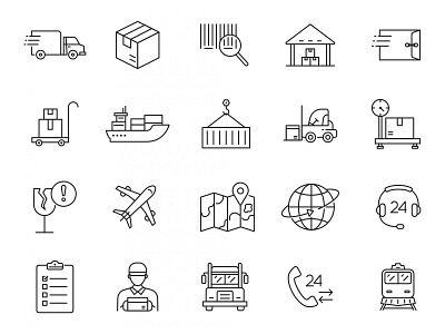 Logistic Vector Icons design download free download free icon free icons free vector freebie graphicpear icon design icons download icons set logistic logistic icon logo vector icons