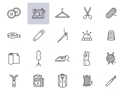 Seamstress Vector Icons branding design download free download free icons freebie graphicpear icons download illustration logo seamstress seamstress icon vector icons