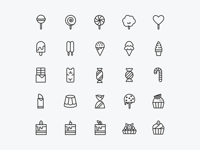 Candy & Pastry Icons