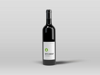 Black Bottle Mockup