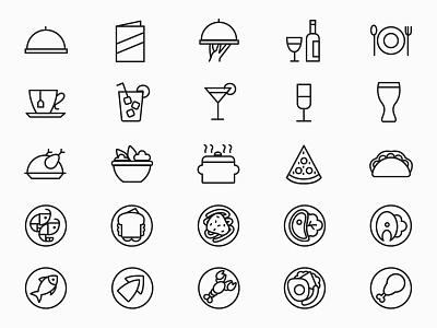 25 Restaurant Menu Icons design download food free icons free vector freebie graphicpear icons download icons set illustration logo restaurant restaurant icons vector icons