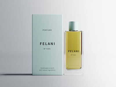 Perfume Bottle Package Mockup