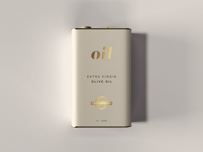 Oil Tin Can Mockup