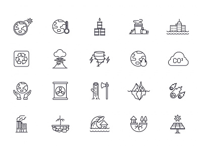 Climate Change Icons climate change climate icons climate vector design download free download free icons freebie graphicpear icons download icons set vector icons