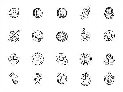 20 Earth Vector Icons