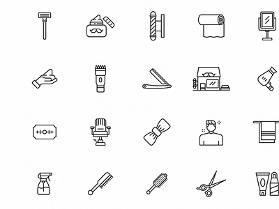 Barbershop Vector Icons