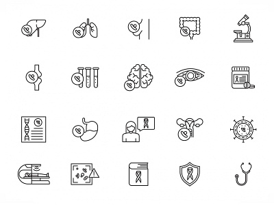 Cancer Research Icons