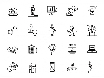 Career Building Icons