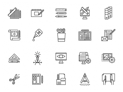 Editing Service Line Icons download editing editing services editing services icons editing vector free download free icons freebie graphicpear icon set icons download vector icon