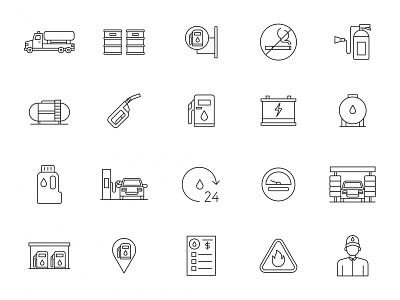 Gas Station Icons