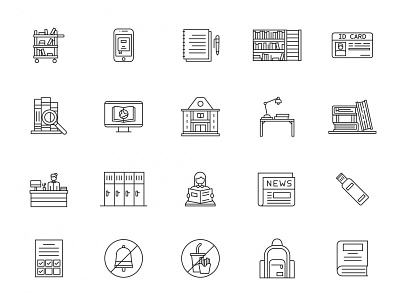Library Line Icons download free download freebie graphicpear icon set icons download library library icon library vector vector download vector icon